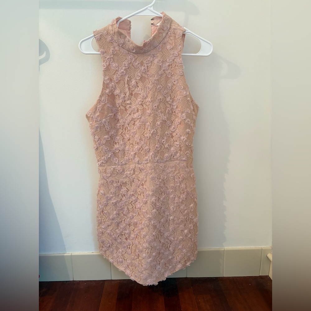 Amanda Uprichard Floral Mini Dress Halter Sleeveless